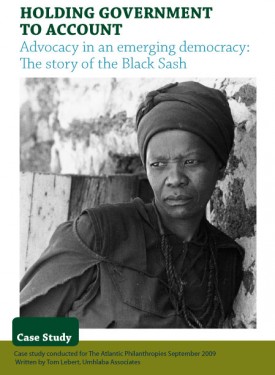 Download Holding Government to Account – Advocacy in an Emerging Democracy: The Story of the Black Sash