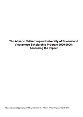Download The Atlantic Philanthropies-University of Queensland Vietnamese Scholarship Program 2000-2006: Assessing the Impact