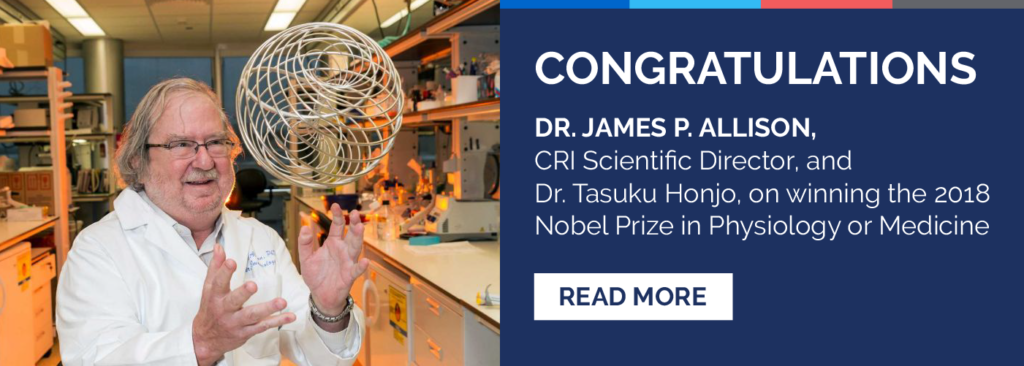 Congratulations, Dr. James P. Allison