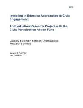 Download Investing in Effective Approaches to Civic Engagement: An Evaluation Research Project with the Civic Participation Action Fund